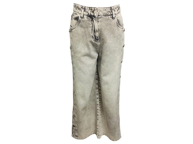 Vaqueros anchos Andreea con botones laterales Iro Mixed Grey Gris