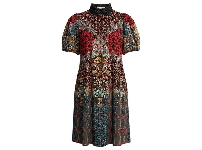 Autre Marque Alice + Olivia Mini abito patchwork rosso / blu multi Multicolore