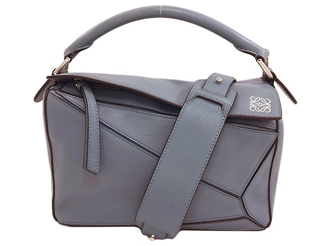 Sac à main 2-Way Loewe Puzzle Bag Bleu clair