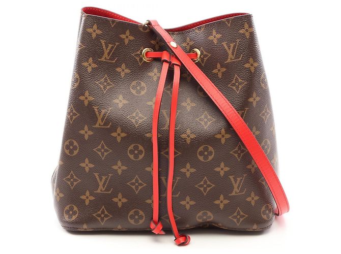 Néonoé Borsa a tracolla Louis Vuitton NeoNoe Marrone Rosso Monogramma