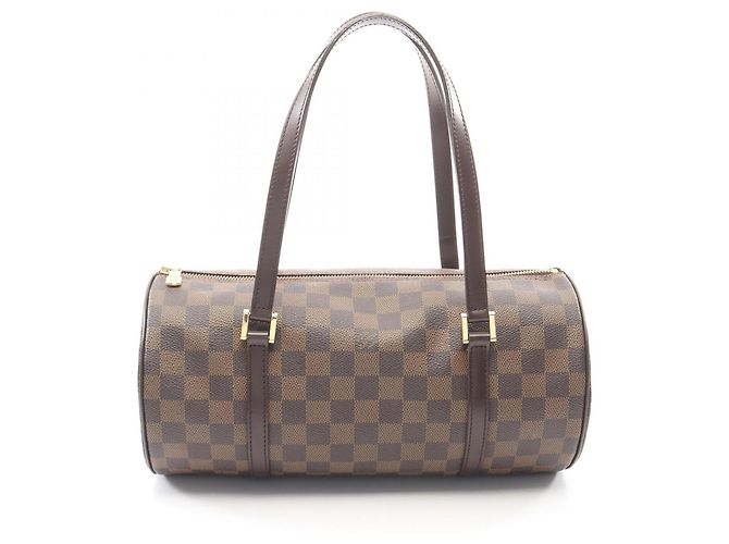 Bolsa Louis Vuitton Papillon 30 Damier Ebene Marrom