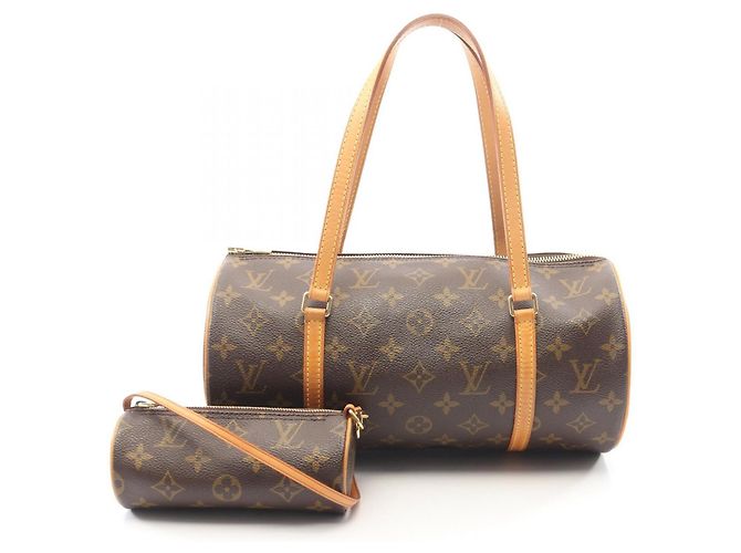 Bolsa de mão Louis Vuitton Papillon 30 Marrom Monograma