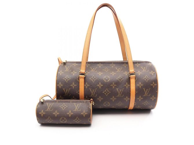 Bolsa de mão Louis Vuitton Papillon 30 Marrom Monograma