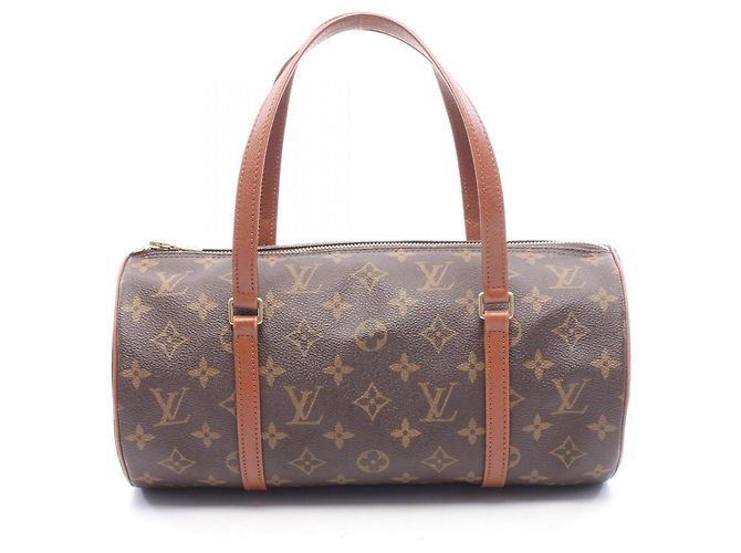 Bolsa de mão Louis Vuitton Papillon 30 Monogram Marrom Monograma