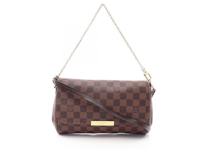 Borsa Louis Vuitton Favorite MM Marrone Damier ebene