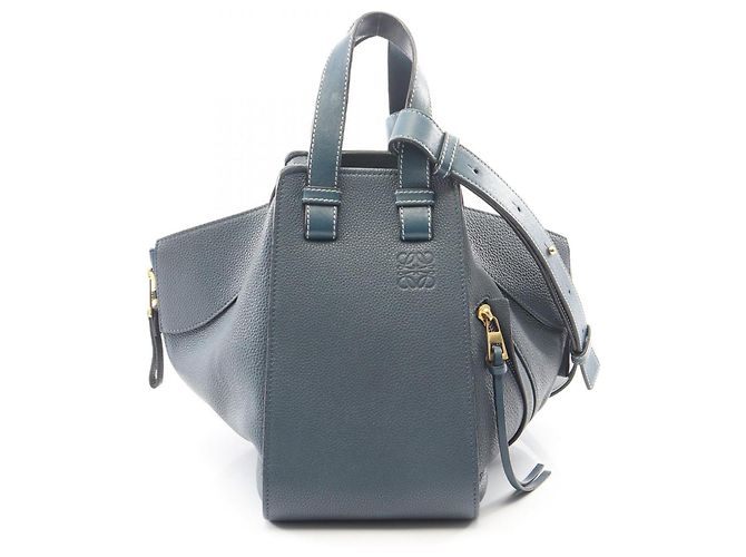 Bolsa 2-Way Loewe Hammock Small Azul marinho