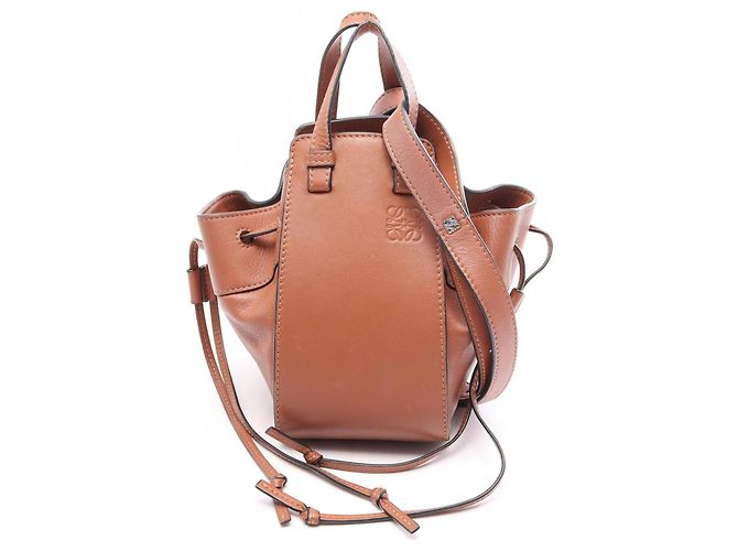 Borsa Loewe Hammock Drawstring Mini Marrone 