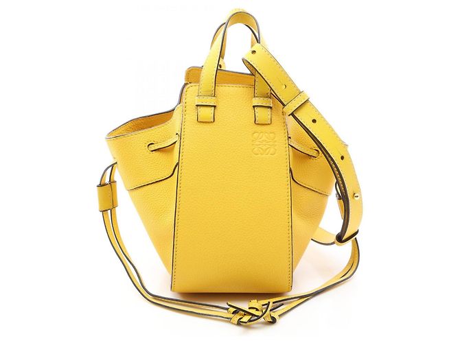 Mini mala Loewe Hammock com cordão Amarelo