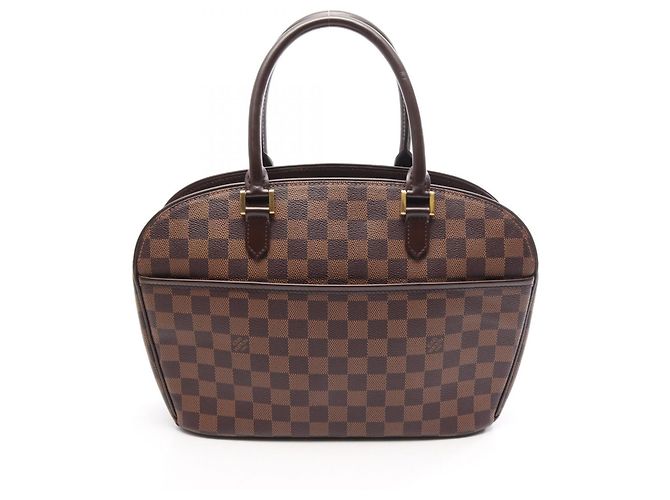 Sac à main Louis Vuitton Salia Horizontal Damier Ebene Marron