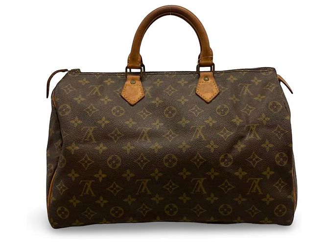 Louis Vuitton Speedy 35 Bege Dourado