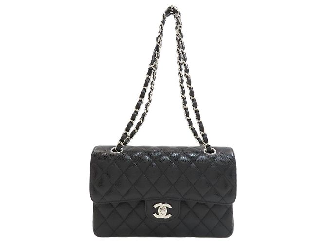 Borsa a tracolla Chanel Matelassé 23 Double Flap Nero