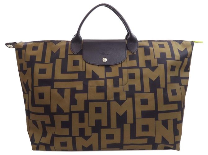Sac cabas Longchamp Le Pliage LGP Noir Kaki