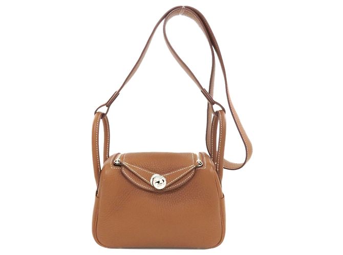 Hermès Hermes Mini Lindy Gold Handtasche Golden
