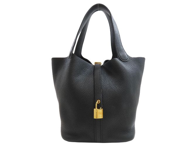 Hermès Sac à main Hermes Picotin Lock MM Noir