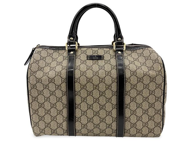 Gucci Web Joy Boston GG Coated Canvas Medium Beige