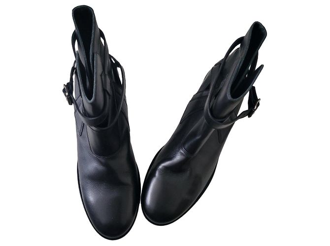 Autre Marque Officine Générale Botines Carla de cuero negro