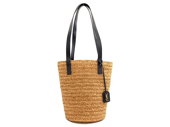 Yves Saint Laurent Basket Bag Panier Small Tote Marron Noir 
