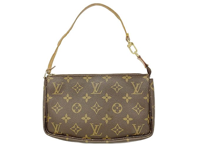 Louis Vuitton Monogram Pochette Accessoires Tasche Braun