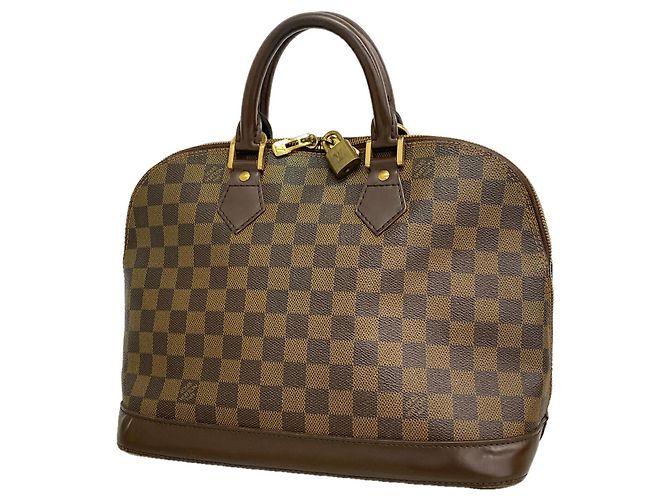 Bolsa de mão Louis Vuitton Damier Alma N51131 Ebene Damier ebene