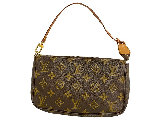 Louis Vuitton Monogram Pochette Accessoires M51980 Marrone