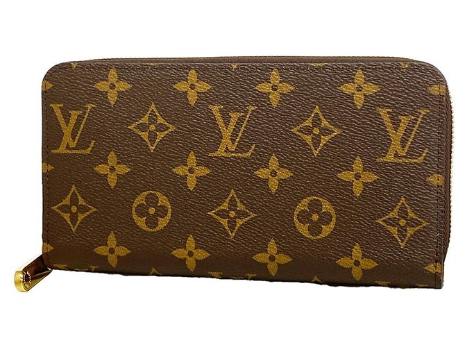 Cartera Zippy Monogram Louis Vuitton Castaño