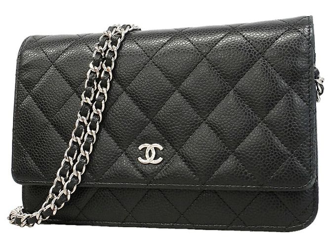 Cartera de hombro con cadena Chanel Matelassé Negro