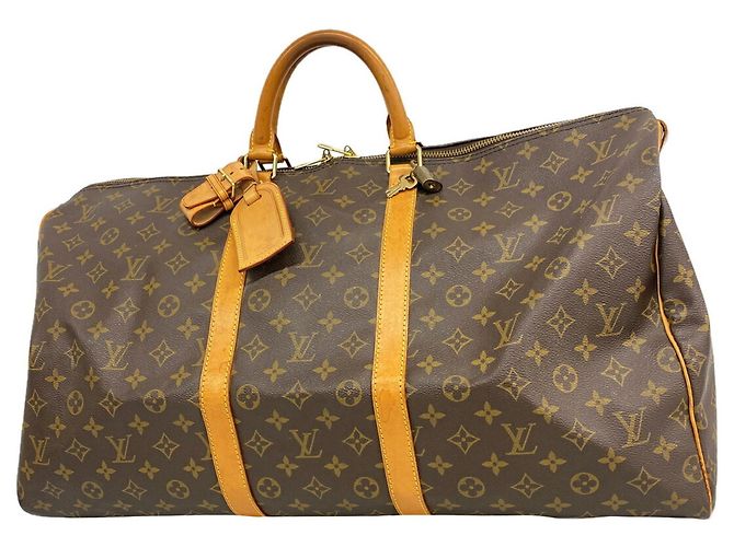 Louis Vuitton Boston Monogram Keepall 55 Marrone