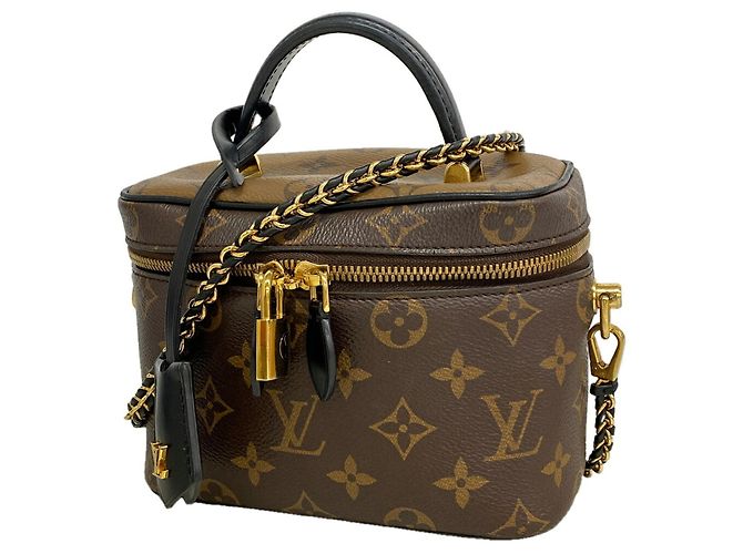 Borsa Vanity Louis Vuitton Monogram Reverse Marrone 