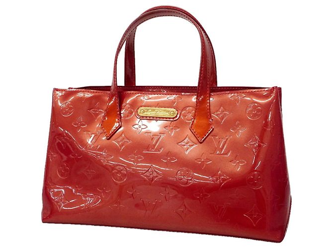 Borsa Tote Louis Vuitton Vernis Wilshire PM Rosso