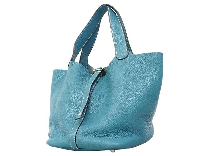 Hermès Sac à main Hermes Picotin Lock MM Bleu