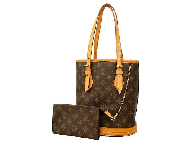 Saco Tote Louis Vuitton Monogram Bucket PM Marrom