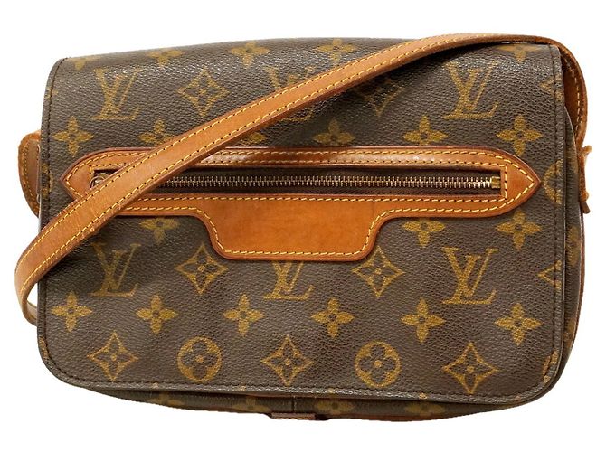 Borsa a tracolla Louis Vuitton Monogram Saint Germain 24 Marrone