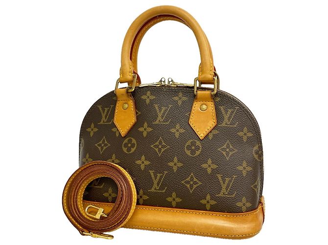 Bolsa de mão Louis Vuitton Alma BB Monogram Marrom