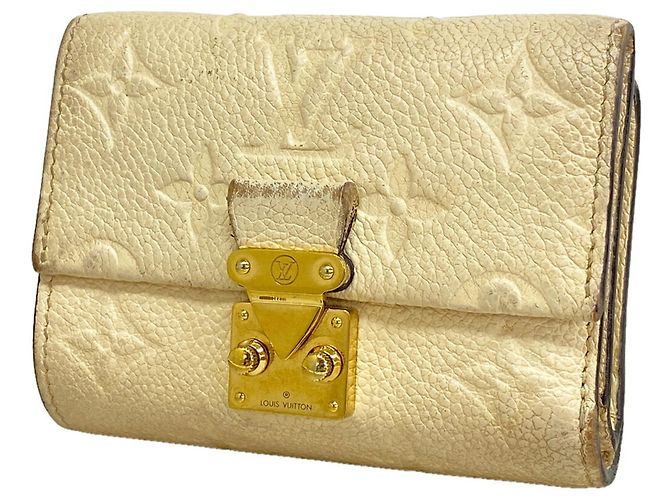 Portafoglio Louis Vuitton Tri-fold in Cream Crudo