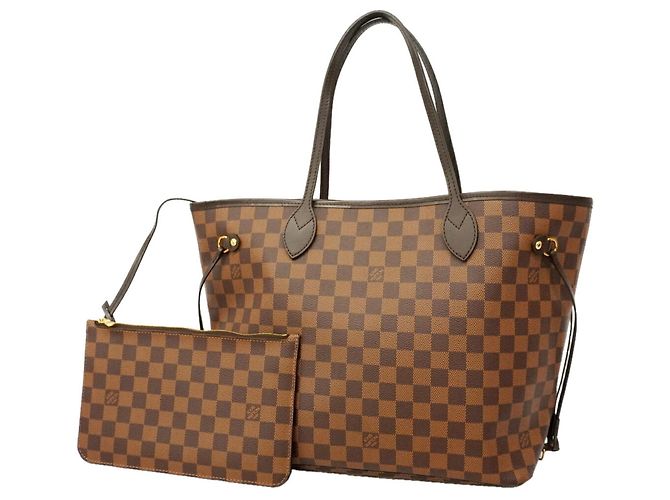 Saco Tote Louis Vuitton Damier Neverfull MM Damier ebene