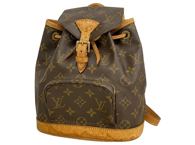 Mochila Louis Vuitton Monogram Mini Montsouris Marrom