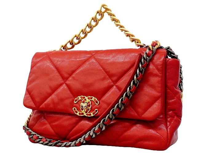Chanel Handtasche aus rotem Leder