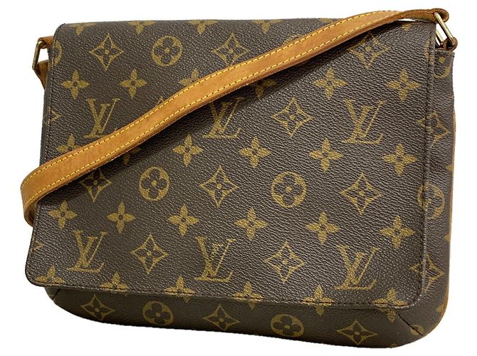 Borsa a tracolla Louis Vuitton Monogram Musette Tango Marrone