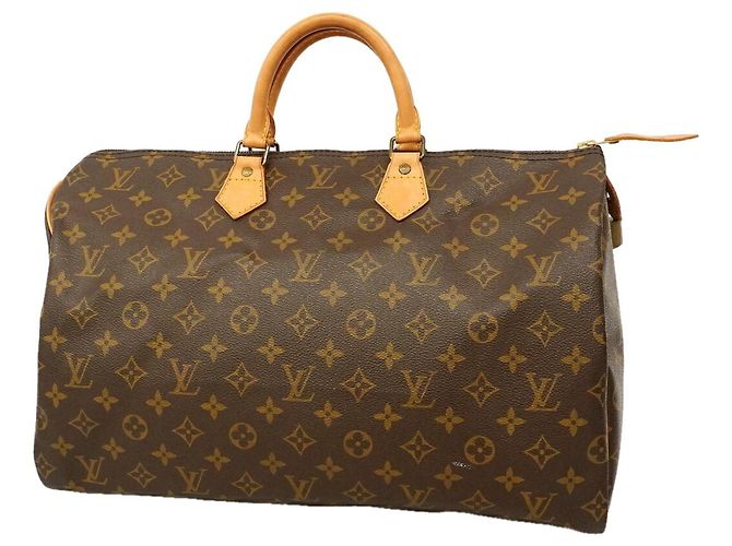 Borsa Louis Vuitton Monogram Speedy 40 Marrone