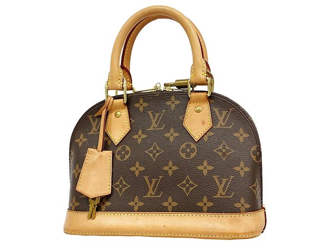 Louis Vuitton Alma BB Monogram Handbag Brown