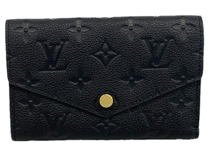 Louis Vuitton Tri-fold Geldbörse in Noir Schwarz