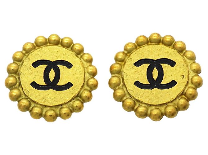 Orecchini a clip Chanel placcati oro D'oro