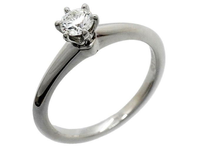Tiffany & Co. Solitärring aus Platin