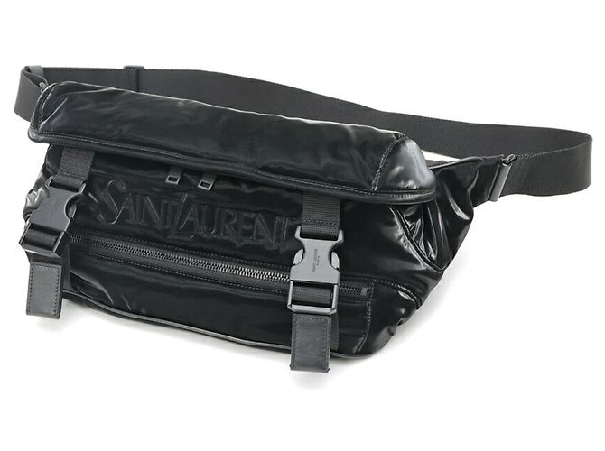 Borsa sling Saint Laurent in nylon nero