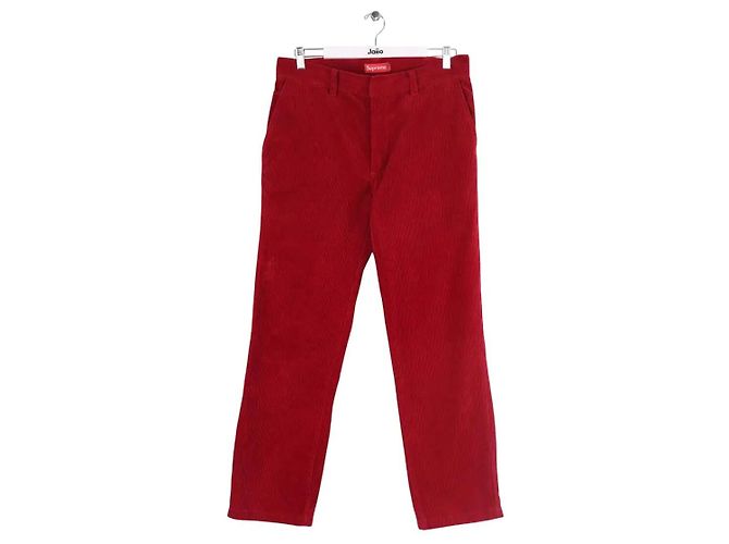 Supreme Calças largas vermelhas Vermelho