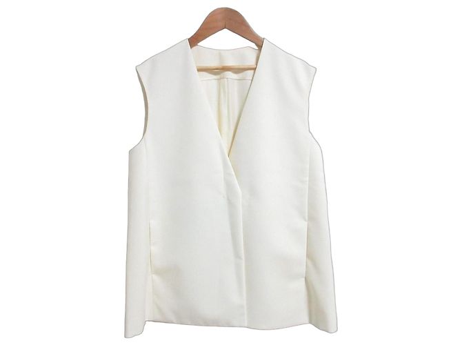 Autre Marque Chaleco de lana mohair Drawer Blanco roto