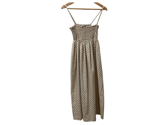 Autre Marque Tiara Dot Camisole-Kleid Beige