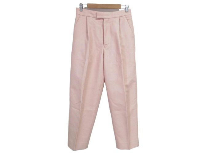 Autre Marque Calças afuniladas Drawer em sarja de algodão e nylon Rosa