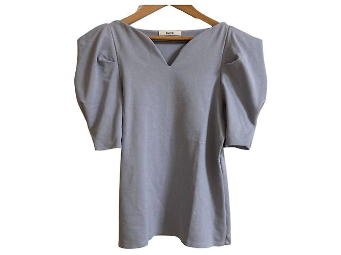 Autre Marque Snidel Design Sleeve Top Blau
