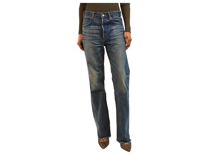 Versace Jeans a gamba dritta blu - size UK 8